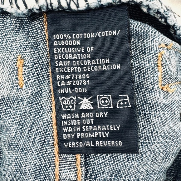 Vintage Y2K Tommy Hilfiger Front Slit Medium Wash Denim Mini Skirt - Picture 8 of 10